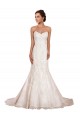 Chapel Train Sleeveless Lace Ivory Mermaid Sexy Wedding Dress Newcastle