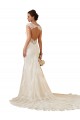 Chapel Train Sleeveless Lace Ivory Sweetheart Mermaid Modern Wedding Dress Newcastle