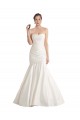 Chapel Train Sleeveless Satin Ivory Strapless Mermaid Beach Wedding Dress Newcastle