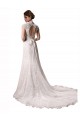 Chapel Train Cap Sleeves Lace Ivory Mermaid Wedding Dresses Newcastle