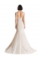 Sweep Train Sleeveless Tulle Ivory & Champagne Mermaid Wedding Dress Newcastle