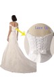 Chapel Train Sleeveless Lace White Mermaid Beach Wedding Dress Newcastle