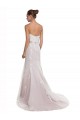Sweep Train Sleeveless Tulle & Lace Ivory & Pink Mermaid Beach Wedding Dress Newcastle