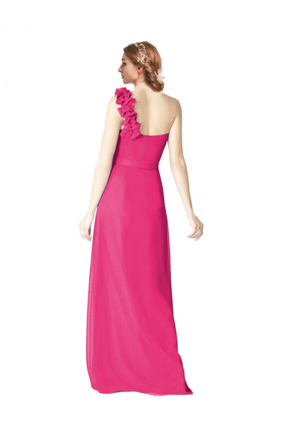 Long Sleeveless Soft Chiffon Azalea A-Line Bridesmaid Gown Newcastle
