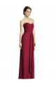 Long Sleeveless Soft Chiffon Burgundy A-Line Formal Dress / Bridesmaid Dress Newcastle