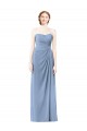 Long Sleeveless Chiffon Dusty Blue A-Line Formal Dresses / Bridesmaid Dresses Newcastle