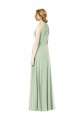 Long Sleeveless Soft Chiffon Emerald Green A-Line Bridesmaid Dress Newcastle