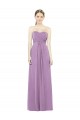 Long Sleeveless Soft Chiffon Dark Lavender Sweetheart A-Line Bridesmaid Dress Newcastle