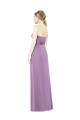Long Sleeveless Soft Chiffon Dark Lavender Sweetheart A-Line Bridesmaid Dress Newcastle
