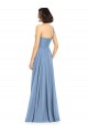 Long Sleeveless Soft Chiffon Dusty Blue One Shoulder A-Line Formal Dress / Bridesmaid Dress Newcastle