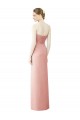 Long Sleeveless Soft Chiffon Bliss Pink A-Line High Low Bridesmaid Dress Newcastle