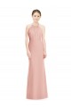 Long Sleeveless Soft Chiffon Bliss Pink Mermaid Bridesmaid Dress Newcastle