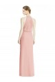 Long Sleeveless Soft Chiffon Bliss Pink Mermaid Bridesmaid Dress Newcastle