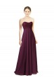 Long Sleeveless Chiffon Grape A-Line Bridesmaid Dress Newcastle