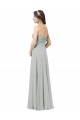 Long Sleeveless Soft Chiffon Silver A-Line Bridesmaid Dresses Newcastle