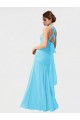 Long Sleeveless Chiffon Black Mermaid Bridesmaid Dress / Evening Dress Newcastle