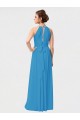 Sleeveless Soft Chiffon Burgundy A-Line High Low Bridesmaid Dress Newcastle
