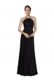 Long Sleeveless Soft Chiffon & Lace Black A-Line Bridesmaid Gown Newcastle