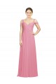 Long Sleeveless Soft Chiffon Skin Pink A-Line Bridesmaid Dress Newcastle