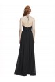 Long Sleeveless Chiffon Dark Navy A-Line Formal Dress / Bridesmaid Dress Newcastle
