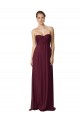 Long Sleeveless Soft Chiffon Grape Sweetheart A-Line Bridesmaid Dress / Formal Dress Newcastle