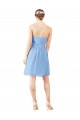 Knee Length Sleeveless Soft Chiffon Periwinkle A-Line Bridesmaid Dress Newcastle