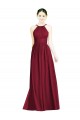 Long Sleeveless Chiffon Burgundy A-Line Formal Dress / Bridesmaid Dress Newcastle