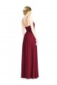 Long Sleeveless Chiffon Burgundy A-Line Formal Dress / Bridesmaid Dress Newcastle