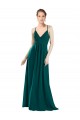Long Sleeveless Chiffon Hunter A-Line Bridesmaid Dress / Evening Dress Newcastle