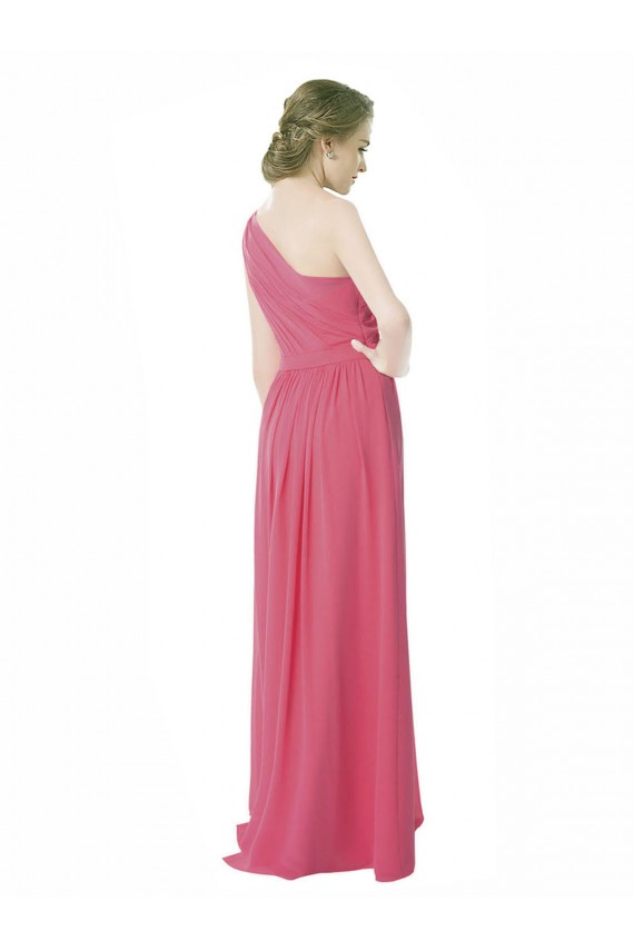 Long Sleeveless Soft Chiffon Mint Green A-Line Bridesmaid Dress Newcastle