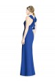 Long Sleeveless Soft Chiffon Royal Blue Trumpet Bridesmaid Dress Newcastle