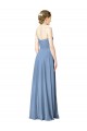 Long Sleeveless Chiffon Dusty Blue Sweetheart A-Line Bridesmaid Dresses Newcastle