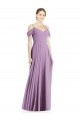 Long Sleeveless Soft Chiffon Dark Lavender A-Line Semi Formal Evening Dress / Bridesmaid Dress Newcastle