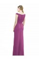 Long Sleeveless Soft Chiffon Wild Berry Mermaid Bridesmaid Dress Newcastle