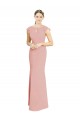Long Cap Sleeves Soft Chiffon Bliss Pink Mermaid Formal Dress / Bridesmaid Dress Newcastle
