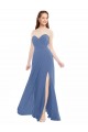 Long Sleeveless Soft Chiffon Windsor Blue A-Line Bridesmaid Dresses Newcastle