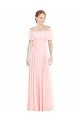 Long Sleeveless Soft Chiffon Pink A-Line Formal Bridesmaid Dress Newcastle