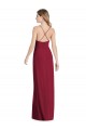 Long Sleeveless Soft Chiffon Burgundy Spaghetti Straps A-Line Semi Formal Evening Dress / Bridesmaid Dress Newcastle