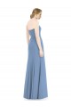 Long Sleeveless Soft Chiffon Dusty Blue Sweetheart Mermaid Bridesmaid Dress Newcastle