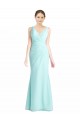 Long Sleeveless Soft Chiffon & Lace Waterfall Mermaid Bridesmaid Dress Newcastle