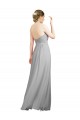 Long Sleeveless Soft Chiffon Silver Sweetheart A-Line Bridesmaid Dresses Newcastle