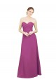 Long Sleeveless Soft Chiffon Wild Berry Sweetheart A-Line Bridesmaid Dress Newcastle