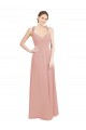 Long Sleeveless Chiffon Bliss Pink Sweetheart A-Line Bridesmaid Dress / Evening Dress Newcastle