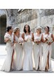 Long Sleeveless Soft Chiffon Champagne A-Line Bridesmaid Dress Newcastle