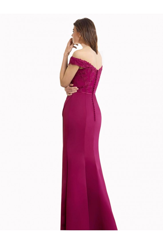 Long Sleeveless Soft Chiffon & Lace Mermaid Bridesmaid Dress / Formal Dress Newcastle