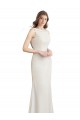 Long Sleeveless Soft Chiffon & Satin Mermaid Bridesmaid Dress Newcastle