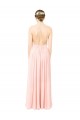 Long Sleeveless Soft Chiffon Pink A-Line Formal Dress / Bridesmaid Dress Newcastle