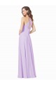Long Sleeveless Soft Chiffon Lilac A-Line Bridesmaid Gown Newcastle