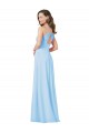 Long Sleeveless Chiffon Light Sky Blue A-Line Formal Dress / Bridesmaid Dress Newcastle