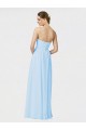 Long Sleeveless Soft Chiffon Light Sky Blue Sweetheart A-Line Formal Dress / Bridesmaid Dress Newcastle